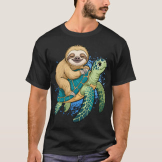 T-shirt Paresseux drôle chevauchant un