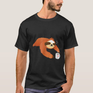 T-shirt Paresseux drôle de café pour les matins