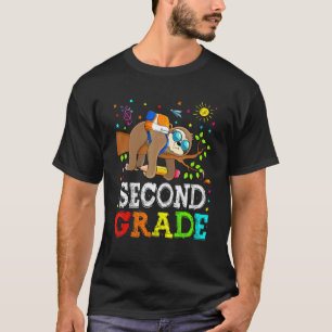T-shirt Paresseux Drôle Équipe Deuxième Année Premier Jour
