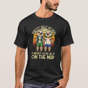 T-shirt Paresseux drôle faisant de la randonnée assez vall