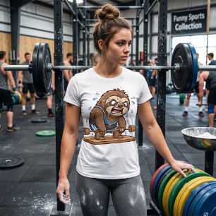 T-shirt Paresseux drôle haltérophile gym sports