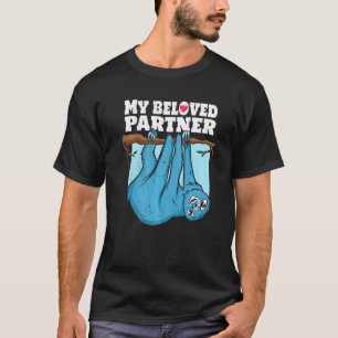 T-shirt Paresseux drôle. Mon partenaire bien-aimé.