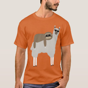 T-shirt paresseux drôle montant lama cadeau amateur d'anim