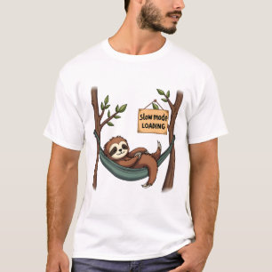 T-shirt Paresseux Endormi Vintage Drôle Art Animal Paresse