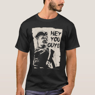 T-shirt Paresseux Hé vous les gars découpage portrait