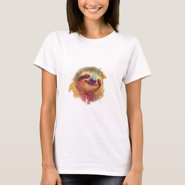 T-shirt Paresseux heureux (Devant)
