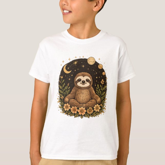 T-shirt Paresseux méditant (Devant)