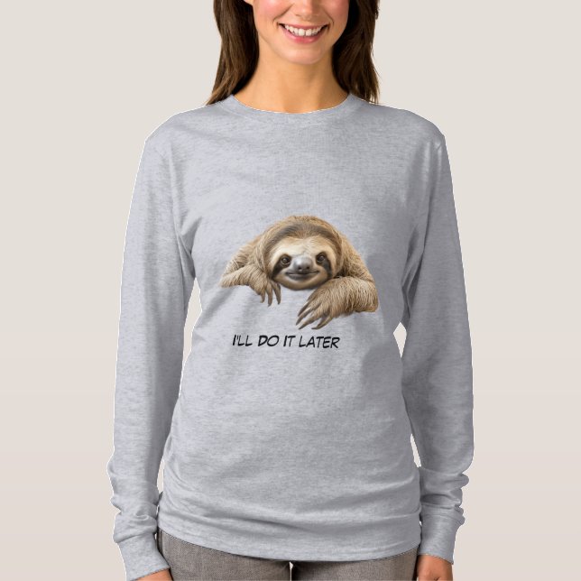 T-shirt Paresseux mignon (Devant)