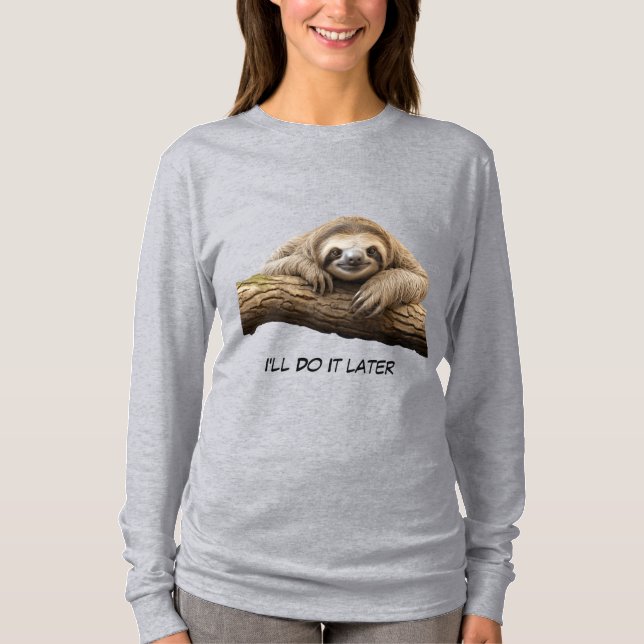 T-shirt Paresseux mignon (Devant)