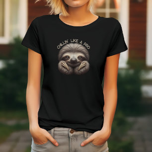 T-shirt Paresseux mignon qui se détend comme un pro
