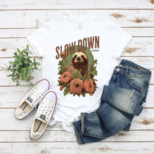 T-shirt Paresseux Mignon Ralentis Luc 10:38-42
