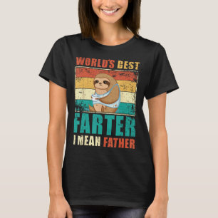 T-shirt Paresseux Papa Drôle Hommes Dicton de la Meilleure