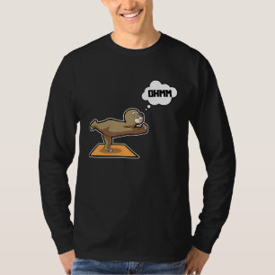 T-shirt Paresseux Paresseux Poses de yoga Sports Gymnastiq