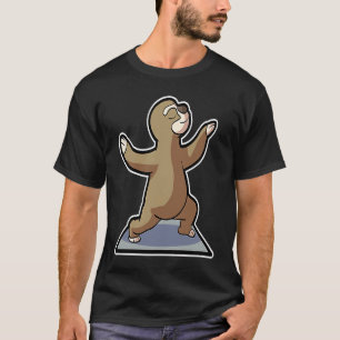 T-shirt Paresseux Paresseux Poses de yoga Sports Gymnastiq