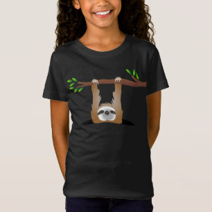T-Shirt Paresseux pendu à moitié à l'intérieur déchiré