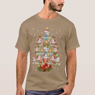 T-shirt Paresseux Sapin de Noël Pyjama Hommes Femmes Xmas