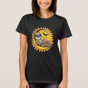 T-shirt Paresseux soleil ours lunettes de soleil paresseux