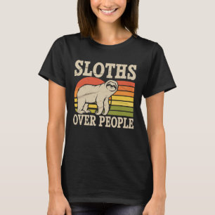 T-shirt Paresseux sur les gens drôle de paresseux animal