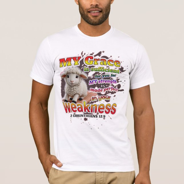 T-shirt Parfait dans la faiblesse (Devant)