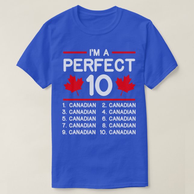 T-shirt Parfait drapeau canadien Feuille d'érable Funny Ca (Design devant)