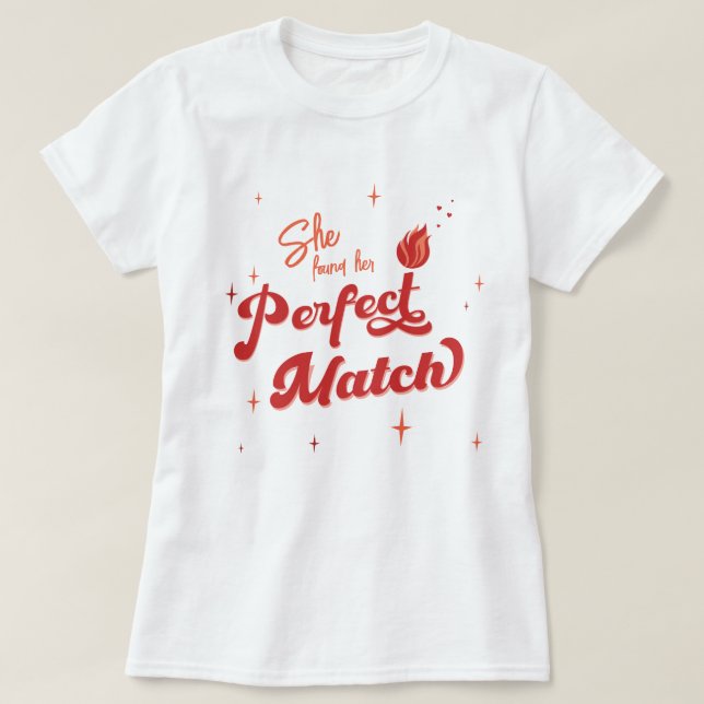 T-shirt Parfait Match Bachelorette Party (Design devant)