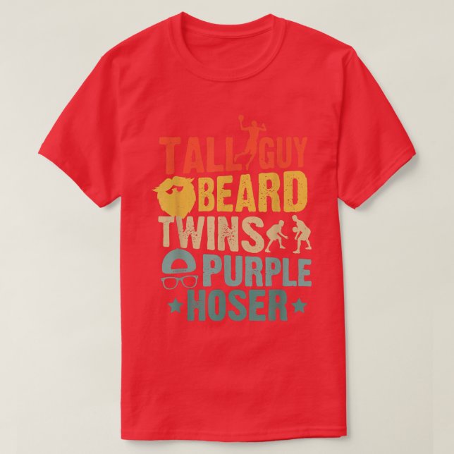 T-shirt Parfait Pour Les Enfants Mec Grand Guy Beard Twins (Design devant)