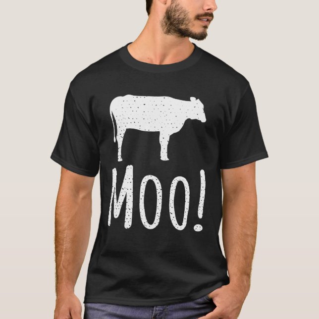 T-shirt Parfait pour les fans de vaches Je beugle (Devant)