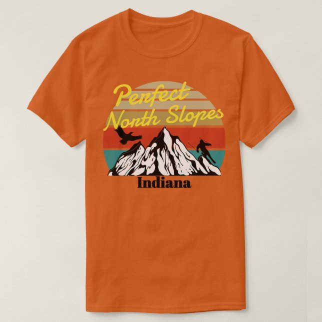 T-shirt Parfait ski North Slopes Indiana (Design devant)