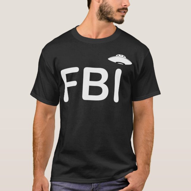 T-shirt Parfaitement Stylé  Collection de impressions Fbi  (Devant)