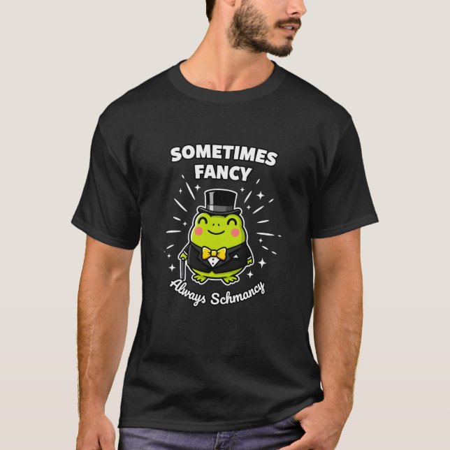 T-shirt Parfois Fancy Always Schmancy Grenouille Mignonne  (Devant)