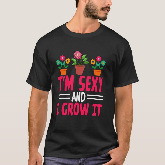 T-shirt Parfois j'arroser mes plantes (Devant)