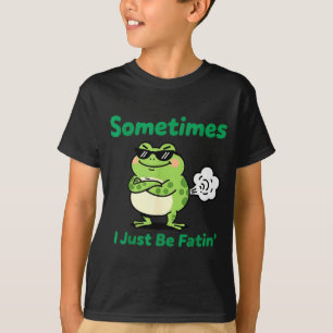 T-shirt Parfois, je fais juste des pets drôles Grenouille