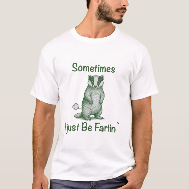 T-shirt Parfois, je fais juste des pets la mouffette (Devant)