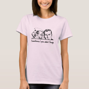 T-shirt Parfois je fais pipi quand je ris