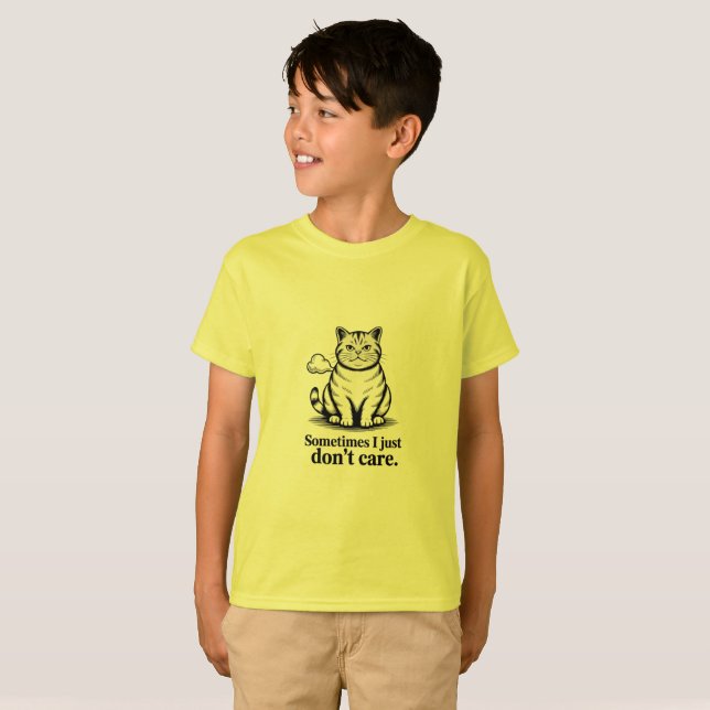 T-shirt Parfois je m'en fiche (Devant entier)