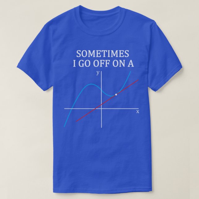 T-shirt Parfois je pars sur un cadeau Tangent pour les fem (Design devant)