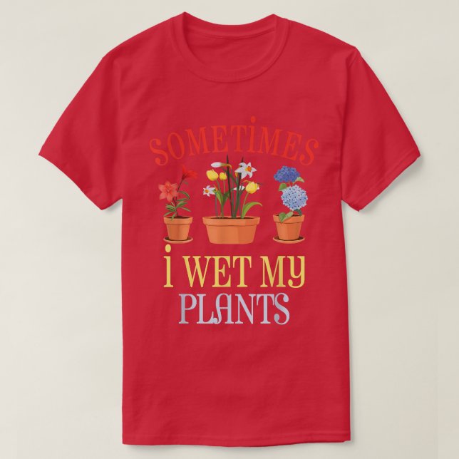 T-shirt Parfois, je regarde mes Plantes (Design devant)