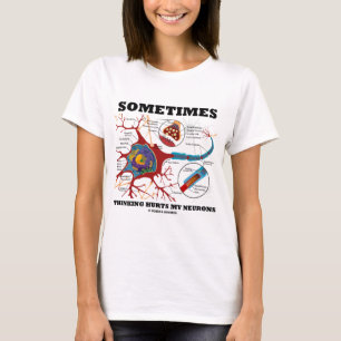 T-shirt Parfois la pensée blesse mes neurones