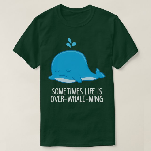 T-shirt Parfois, La Vie Est SurbaleineMing Drôle Baleine (Design devant)