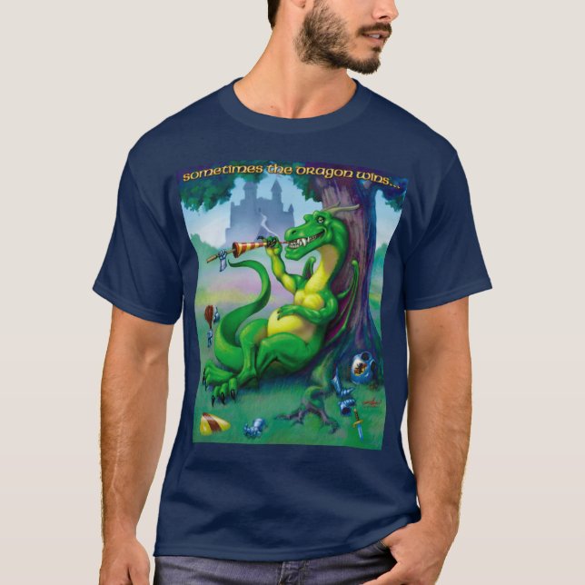 T-shirt Parfois, le Dragon gagne le vert (Devant)