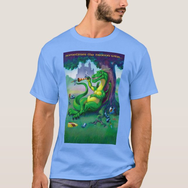 T-shirt Parfois le Dragon gagne - vert (Devant)
