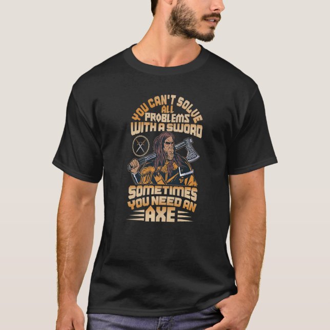 T-shirt Parfois, Vous Avez Besoin D'Ax Norse Mythologie Vi (Devant)