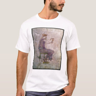 T-shirt Parfum se renversant de femme dans une fiole