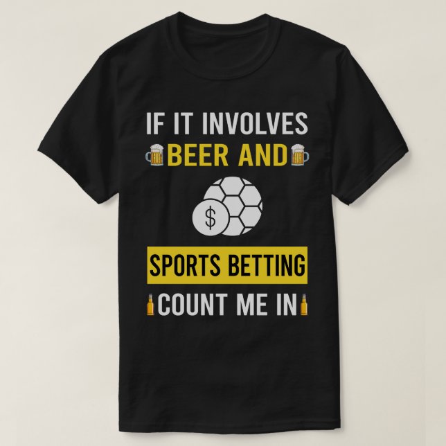 T-shirt Pari Bière Et Sport (Design devant)
