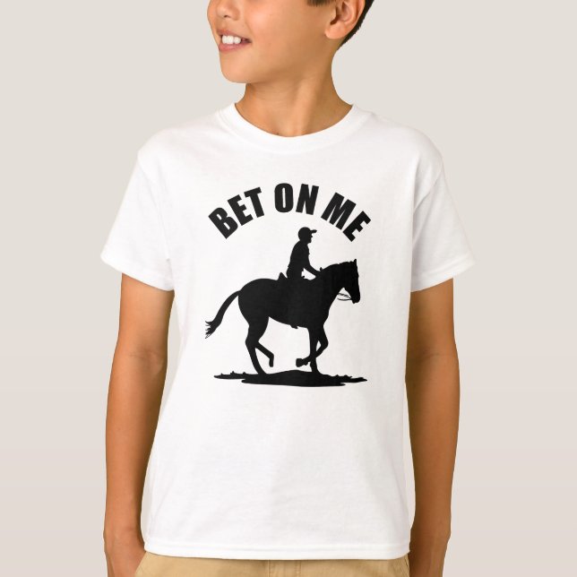 T-shirt Pari Sur Moi - Course À Cheval (Devant)