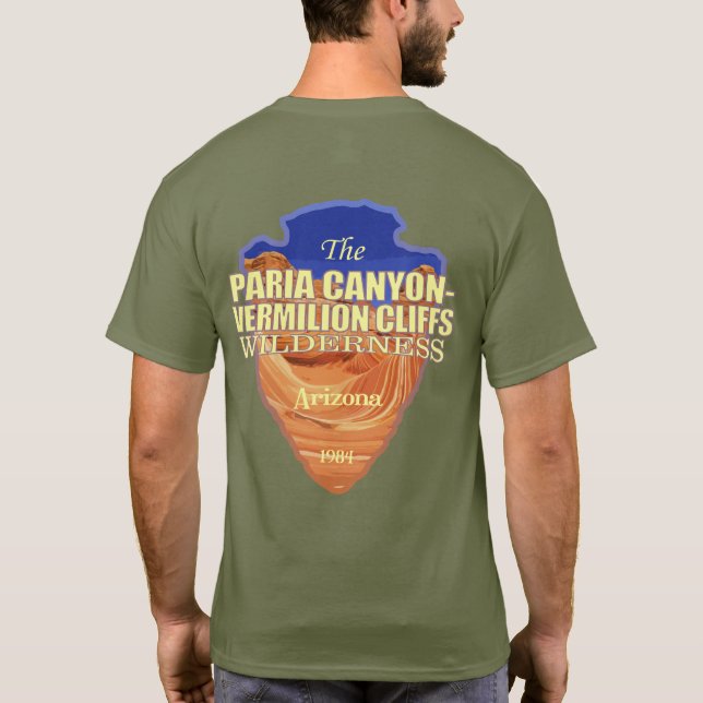 T-shirt Paria Canyon - Vermilion Cliffs (pointe de flèche) (Dos)