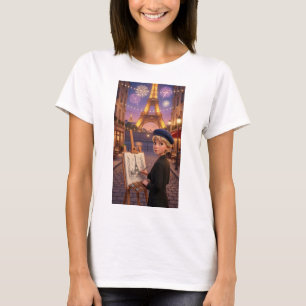 T-Shirt Paris Artiste Feu d'Artifice Tour Eiffel