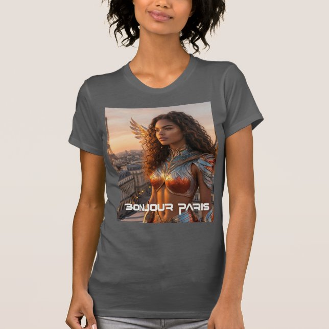 T-SHIRT PARIS - BONJOUR (Devant)