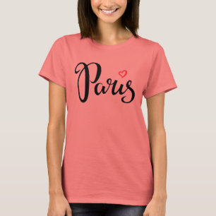 T-shirt Paris Brush Lettering