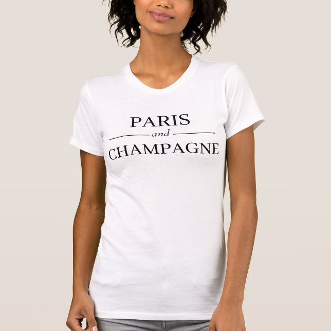 T-shirt Paris et Champagne (Devant)